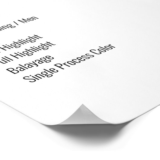 Simple White Blue Preishear Poster (Hoek)