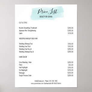 Simple White Blue Preishear Poster