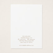 Simple White Earring Display Card (Dos)