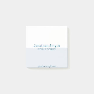 Simple White en Blue Company Post-Kaarten Post-it® Notes