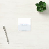 Simple White en Blue Company Post-Kaarten Post-it® Notes (Kantoor)