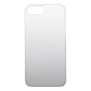 Simple White Grey Ombre Plain iPhone 7 Hoesje