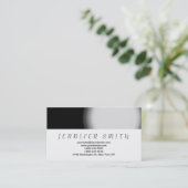 Simple White Grey Plain Visitekaartje (Staand voorkant)