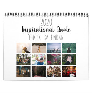 Simple White Inspirerend Quote 2021-foto Kalender