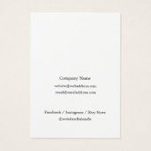 Simple White Ketting Display Holder Logo Visitekaartje (Achterkant)