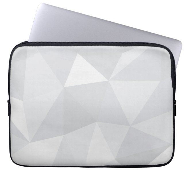 Simple, white, modern, trendy, cool illustration laptop sleeve (Voorkant)