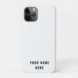Simple White Out Modern Minimalist Simple iPhone 11 Pro Hoesje