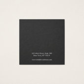 Simple White Square Stud Earring Display Kaart (Achterkant)