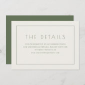 Simple White Text Box Informatiekaartje (Voorkant / Achterkant)