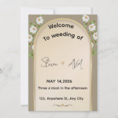 Simple White Wedding Invitation (Devant)