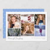 Simple Winnie Flocon de neige vacances Multi Carte (Devant / Derrière)