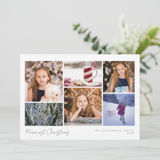 Simple Winnie Flocon de neige vacances Multi Carte (Debout devant)