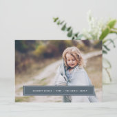 Simple Wish Full Photo kerstKaart | Rook (Staand voorkant)