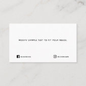 Simple Wood 25 $ Carte cadeau remise (Dos)