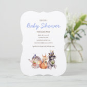 Simple Woodland Rustic Baby shower Invitation (Debout devant)