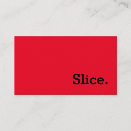 Simple Word Slice Loyalty Punch-Card (Voorkant)