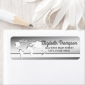 Simple World Travel Globe Retour Étiquette (En situation)