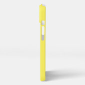 Simple Yellow Monogram Name + Initial iPhone Hoesje (Linkerkant)