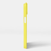 Simple Yellow Monogram Name + Initial iPhone Hoesje (Rechterkant)
