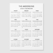 Simple Yet Elegant 2026 Calendar | Magnet (Voorkant)
