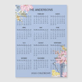 Simple Yet Elegant Floral 2026 Calendar  | Magnet (Devant)
