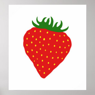 Simplement affiche de coutume de fraise