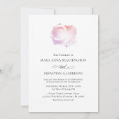 "SIMPLEMENT AIMER Pastel Rose Floral Invitation (Dos)