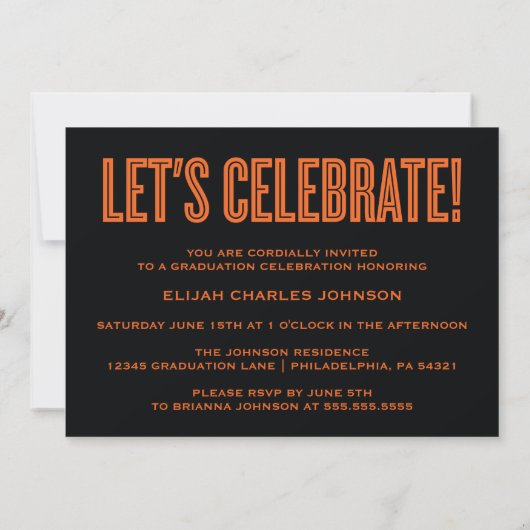 SIMPLEMENT BOLD 2024 GRAD PHOTO GRAD INVITATION (Dos)