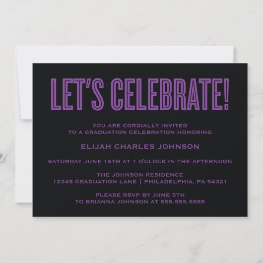 SIMPLEMENT BOLD 2025 GRAD PHOTO GRAD INVITATION (Dos)
