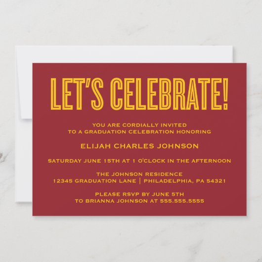 SIMPLEMENT BOLD 2025 GRAD PHOTO GRAD INVITATION (Dos)