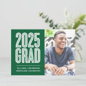 SIMPLEMENT BOLD 2025 GRAD PHOTO GRAD INVITATION (Debout devant)