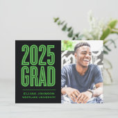 SIMPLEMENT BOLD 2025 GRAD PHOTO GRAD INVITATION (Debout devant)