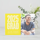 SIMPLEMENT BOLD 2025 GRAD PHOTO GRAD INVITATION (Debout devant)