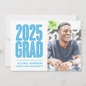 SIMPLEMENT BOLD 2025 GRAD PHOTO GRAD INVITATION (Devant)