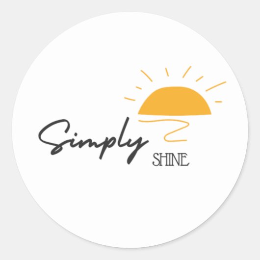 Simplement Briller Sunshine Bright Circle Sticker (Devant)