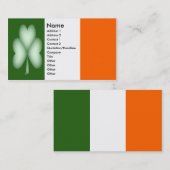 Simplement carte de visite de shamrock (Devant / Derrière)