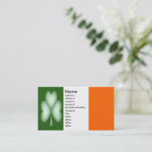Simplement carte de visite de shamrock (Debout devant)