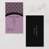 Simplement Carte de visite Élégant, Lavande (Devant / Derrière)