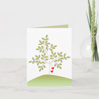 Simplement carte pour notes de blanc d'arbre