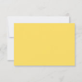 Simplement couleur bordure jaune mariage réponse r (Dos)