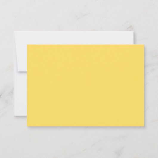 Simplement couleur bordure jaune mariage réponse r (Dos)