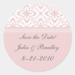 Simplement Dazzling Damask Enregistrer Stickers Da