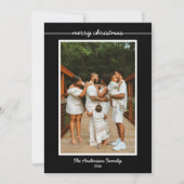 Simplement dit Joyeux carte photo de Noël (Devant)