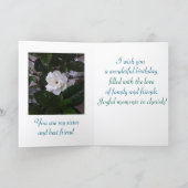 Simplement élégant, carte d'anniversaire de soeur (Intérieur)