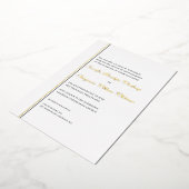 Simplement Elegant Faire-part de mariage Gold Foil (Rotation)