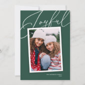 Simplement Elegant Joyful Script Carte photo de va (Devant)