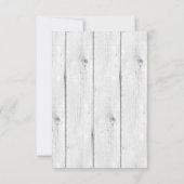 Simplement élégant | Moderne RSVP noir et blanc (Dos)