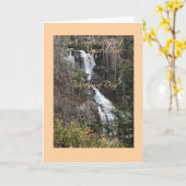 Simplement Élégant, Paysage De Cascade, Carte Mari (Fleur jaune)