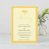 Simplement faire-part de mariage formel de (Debout devant)
