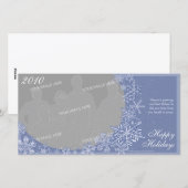 Simplement Flocons Art Carte Photo Horizontale 2 (Devant / Derrière)